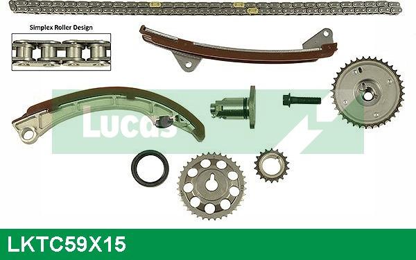 LUCAS LKTC59X15 - Kit de distribution par chaîne cwaw.fr