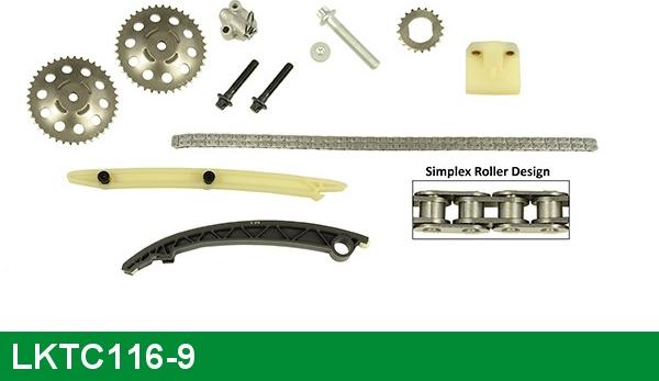 LUCAS LKTC116-9 - Kit de distribution par chaîne cwaw.fr