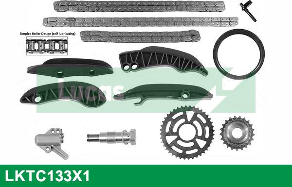 LUCAS LKTC133X1 - Kit de distribution par chaîne cwaw.fr