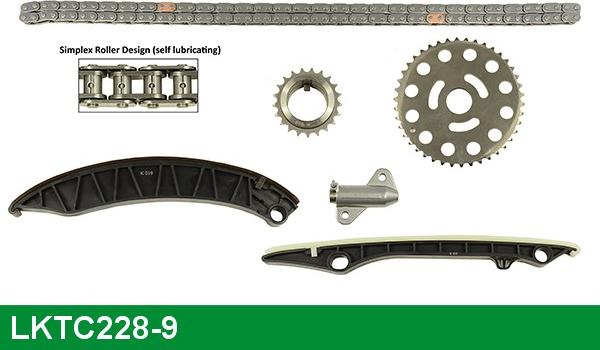 LUCAS LKTC228-9 - Kit de distribution par chaîne cwaw.fr