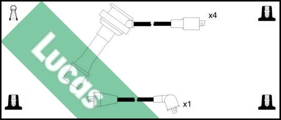 LUCAS LUC4491 - Kit de câbles d'allumage cwaw.fr