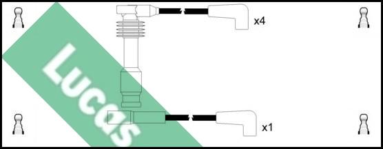 LUCAS LUC4585 - Kit de câbles d'allumage cwaw.fr