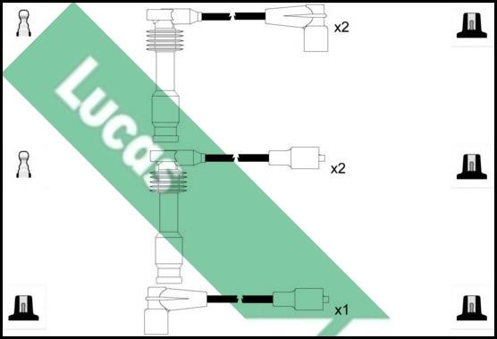 LUCAS LUC4588 - Kit de câbles d'allumage cwaw.fr