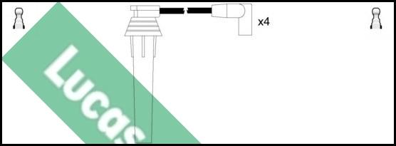 LUCAS LUC4570 - Kit de câbles d'allumage cwaw.fr