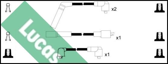 LUCAS LUC4016 - Kit de câbles d'allumage cwaw.fr