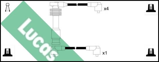 LUCAS LUC4198 - Kit de câbles d'allumage cwaw.fr