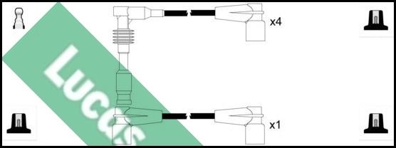 LUCAS LUC4197 - Kit de câbles d'allumage cwaw.fr