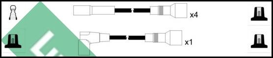 LUCAS LUC4204 - Kit de câbles d'allumage cwaw.fr