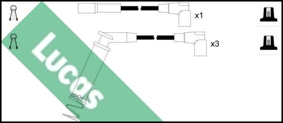 LUCAS LUC7043 - Kit de câbles d'allumage cwaw.fr