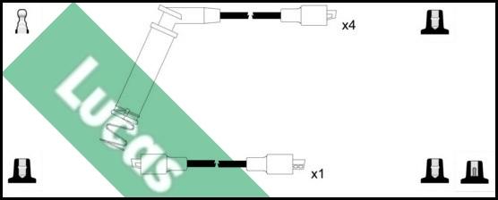 LUCAS LUC7311 - Kit de câbles d'allumage cwaw.fr