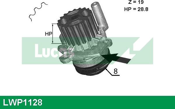 LUCAS LWP1128 - Pompe à eau cwaw.fr