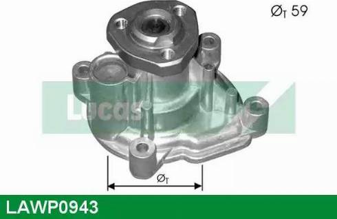 Lucas Engine Drive LAWP0943 - Pompe à eau cwaw.fr