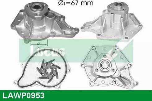 Lucas Engine Drive LAWP0953 - Pompe à eau cwaw.fr