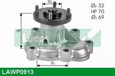 Lucas Engine Drive LAWP0913 - Pompe à eau cwaw.fr