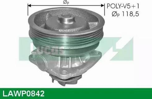 Lucas Engine Drive LAWP0842 - Pompe à eau cwaw.fr