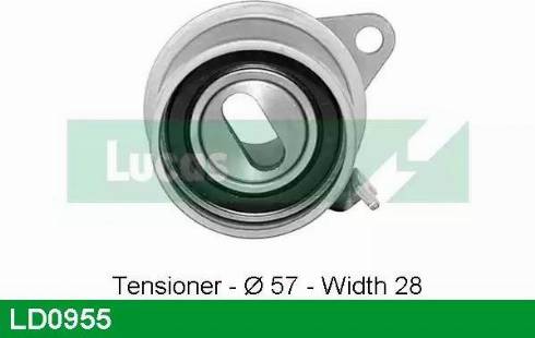 Lucas Engine Drive LD0955 - Poulie-tendeur, courroie de distribution cwaw.fr