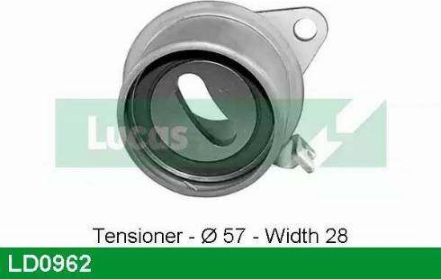 Lucas Engine Drive LD0962 - Poulie-tendeur, courroie de distribution cwaw.fr