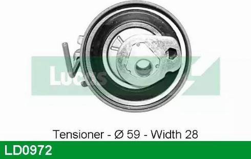 Lucas Engine Drive LD0972 - Poulie-tendeur, courroie de distribution cwaw.fr