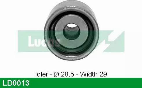 Lucas Engine Drive LD0013 - Poulie-tendeur, courroie de distribution cwaw.fr