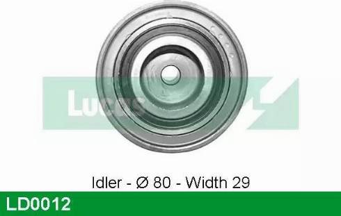 Lucas Engine Drive LD0012 - Poulie-tendeur, courroie de distribution cwaw.fr