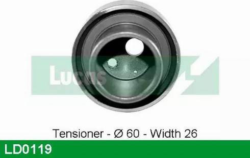 Lucas Engine Drive LD0119 - Poulie-tendeur, courroie de distribution cwaw.fr