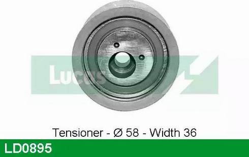 Lucas Engine Drive LD0895 - Poulie-tendeur, courroie de distribution cwaw.fr