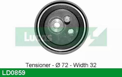 Lucas Engine Drive LD0859 - Poulie-tendeur, courroie de distribution cwaw.fr