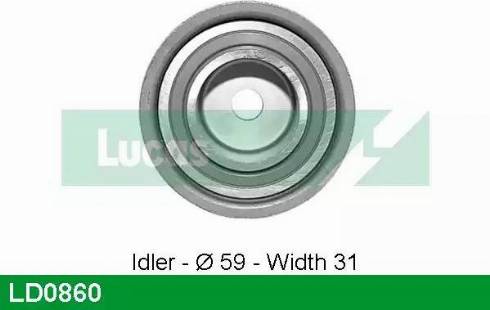 Lucas Engine Drive LD0860 - Poulie-tendeur, courroie de distribution cwaw.fr