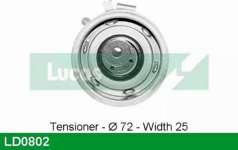 Lucas Engine Drive LD0802 - Poulie-tendeur, courroie de distribution cwaw.fr