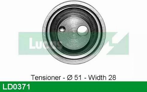 Lucas Engine Drive LD0371 - Poulie-tendeur, courroie de distribution cwaw.fr