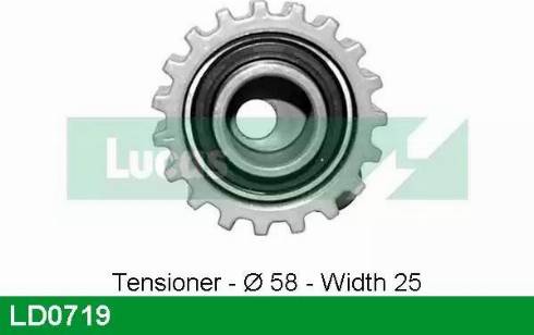 Lucas Engine Drive LD0719 - Poulie-tendeur, courroie de distribution cwaw.fr