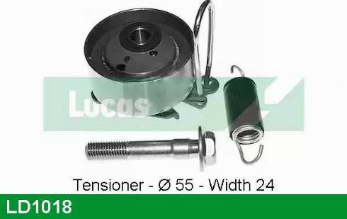 Lucas Engine Drive LD1018 - Poulie-tendeur, courroie de distribution cwaw.fr