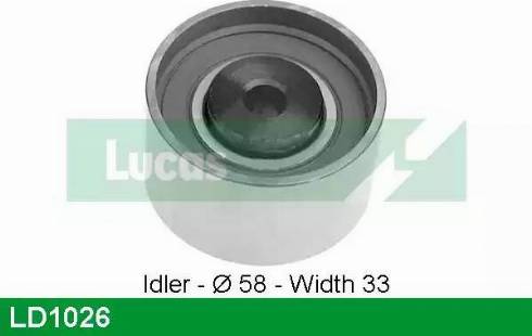 Lucas Engine Drive LD1026 - Poulie-tendeur, courroie de distribution cwaw.fr