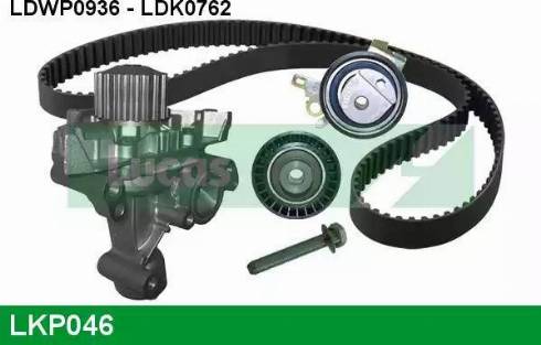 Lucas Engine Drive LKP046 - Pompe à eau + kit de courroie de distribution cwaw.fr