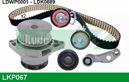 Lucas Engine Drive LKP067 - Pompe à eau + kit de courroie de distribution cwaw.fr