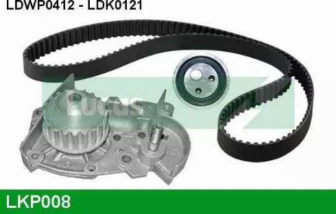 Lucas Engine Drive LKP008 - Pompe à eau + kit de courroie de distribution cwaw.fr