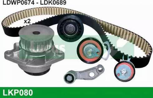 Lucas Engine Drive LKP080 - Pompe à eau + kit de courroie de distribution cwaw.fr