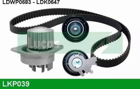 Lucas Engine Drive LKP039 - Pompe à eau + kit de courroie de distribution cwaw.fr