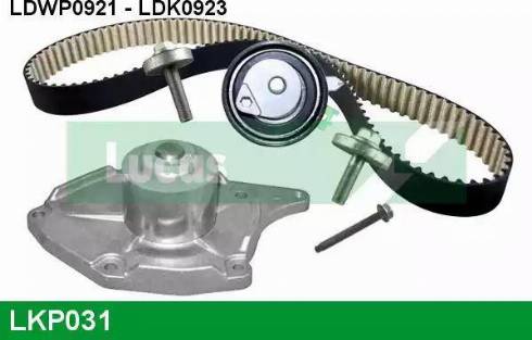 Lucas Engine Drive LKP031 - Pompe à eau + kit de courroie de distribution cwaw.fr