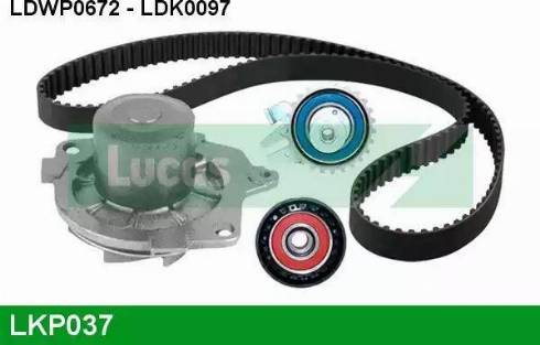 Lucas Engine Drive LKP037 - Pompe à eau + kit de courroie de distribution cwaw.fr