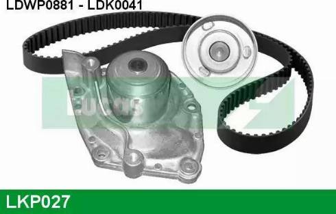 Lucas Engine Drive LKP027 - Pompe à eau + kit de courroie de distribution cwaw.fr