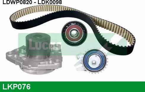 Lucas Engine Drive LKP076 - Pompe à eau + kit de courroie de distribution cwaw.fr