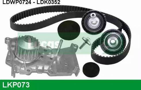 Lucas Engine Drive LKP073 - Pompe à eau + kit de courroie de distribution cwaw.fr