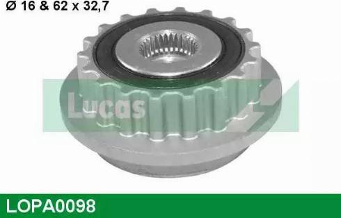 Lucas Engine Drive LOPA0098 - Poulie, alternateur cwaw.fr