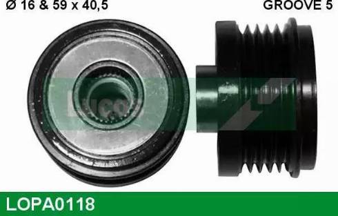 Lucas Engine Drive LOPA0118 - Poulie, alternateur cwaw.fr