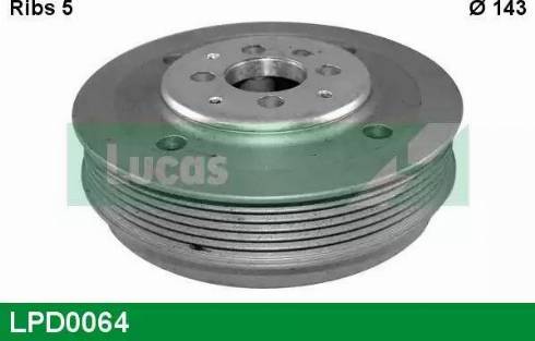 Lucas Engine Drive LPD0064 - Poulie, vilebrequin cwaw.fr