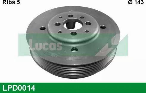 Lucas Engine Drive LPD0014 - Poulie, vilebrequin cwaw.fr