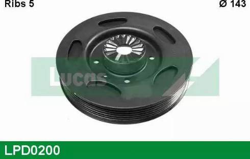 Lucas Engine Drive LPD0200 - Poulie, vilebrequin cwaw.fr