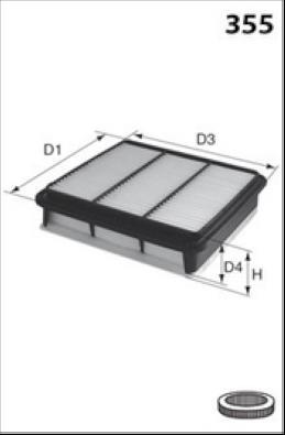 Lucas Filters LFAF445 - Filtre à air cwaw.fr