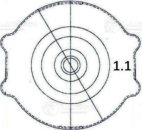 Luzar LL 0301 - Bouchon, réservoir de liquide de refroidissement cwaw.fr